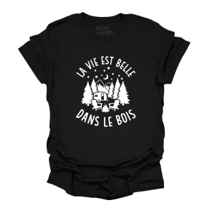 TSHIRT COL ROND | La vie est belle dans le bois
