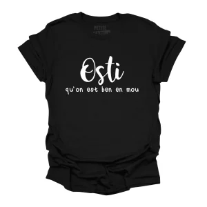 TSHIRT COL ROND | Osti qu'on est ben en mou