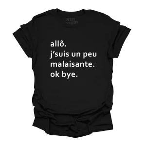 TSHIRT COL ROND | Allô j'suis un peu malaisante. Ok bye