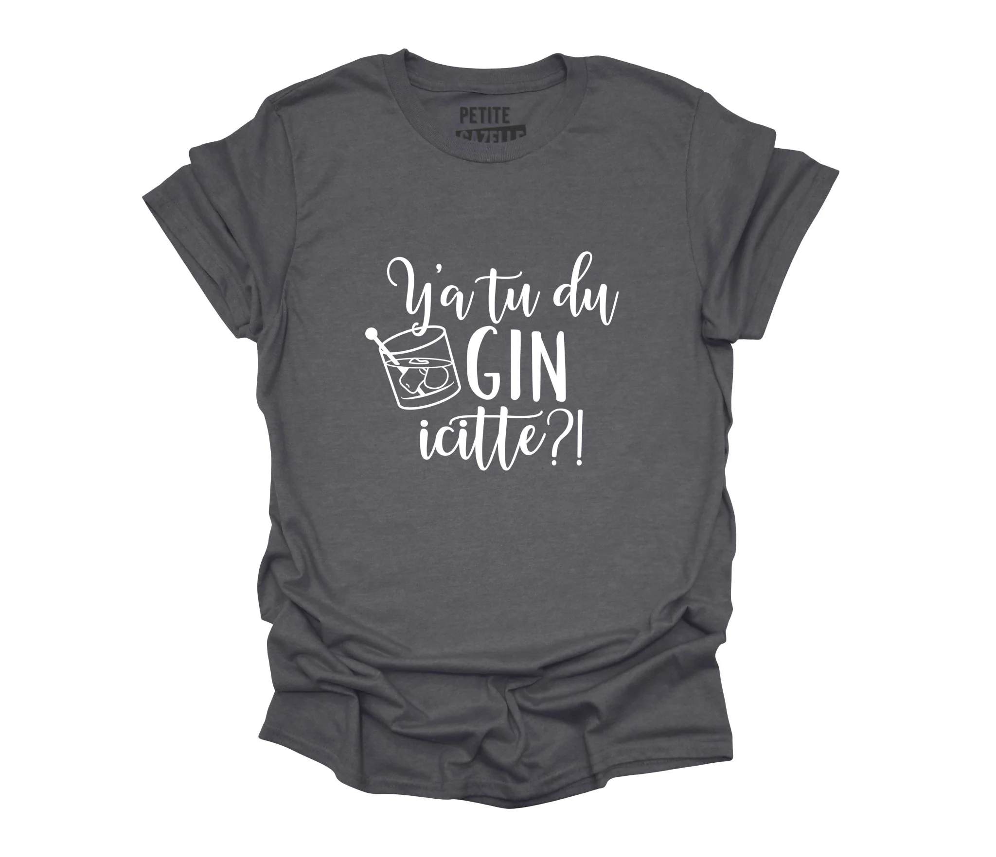 TSHIRT COL ROND | Y'a tu du gin icitte ?! – Image 2