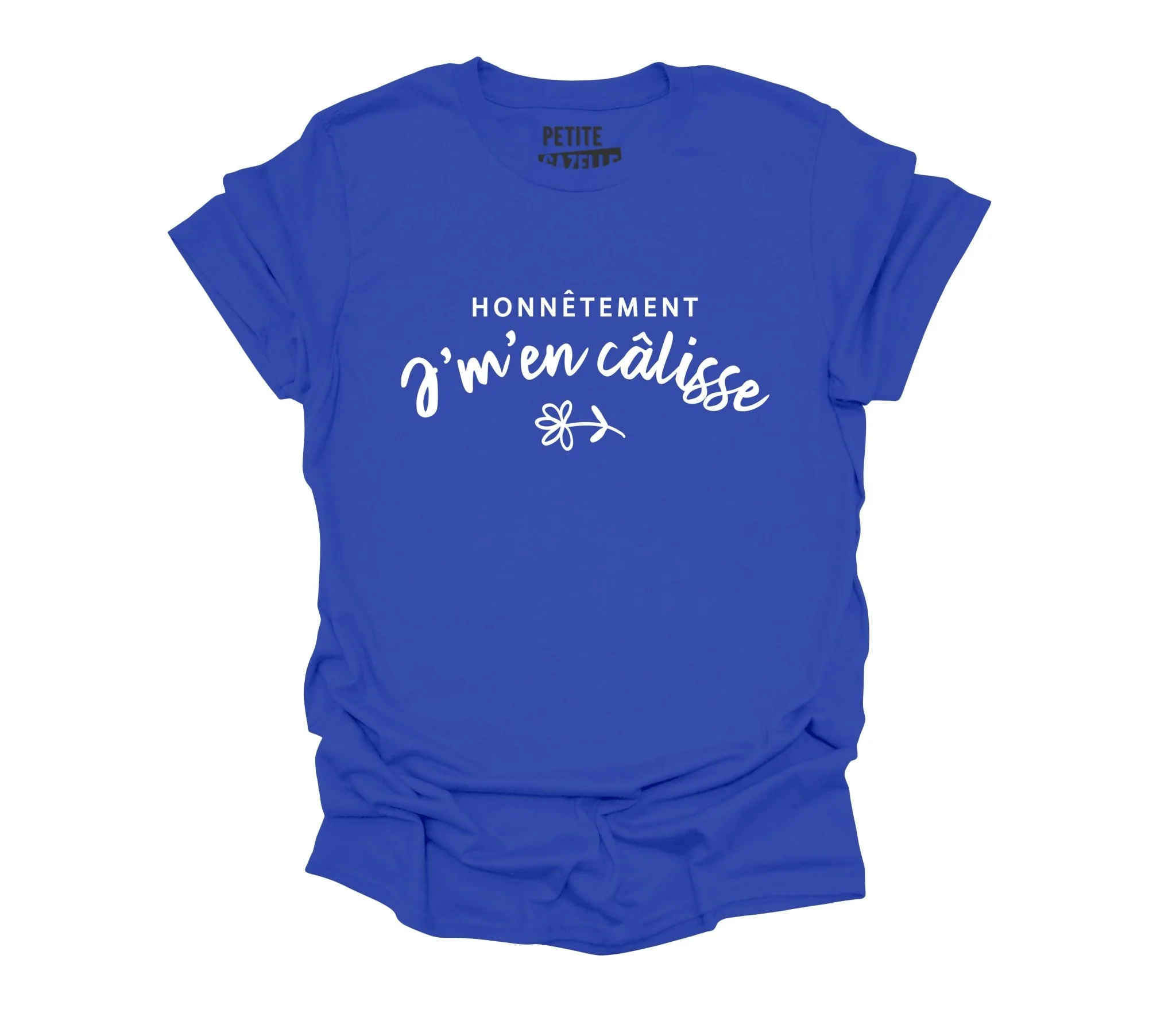 TSHIRT COL ROND | Honnêtement j'm'en calisse – Image 4