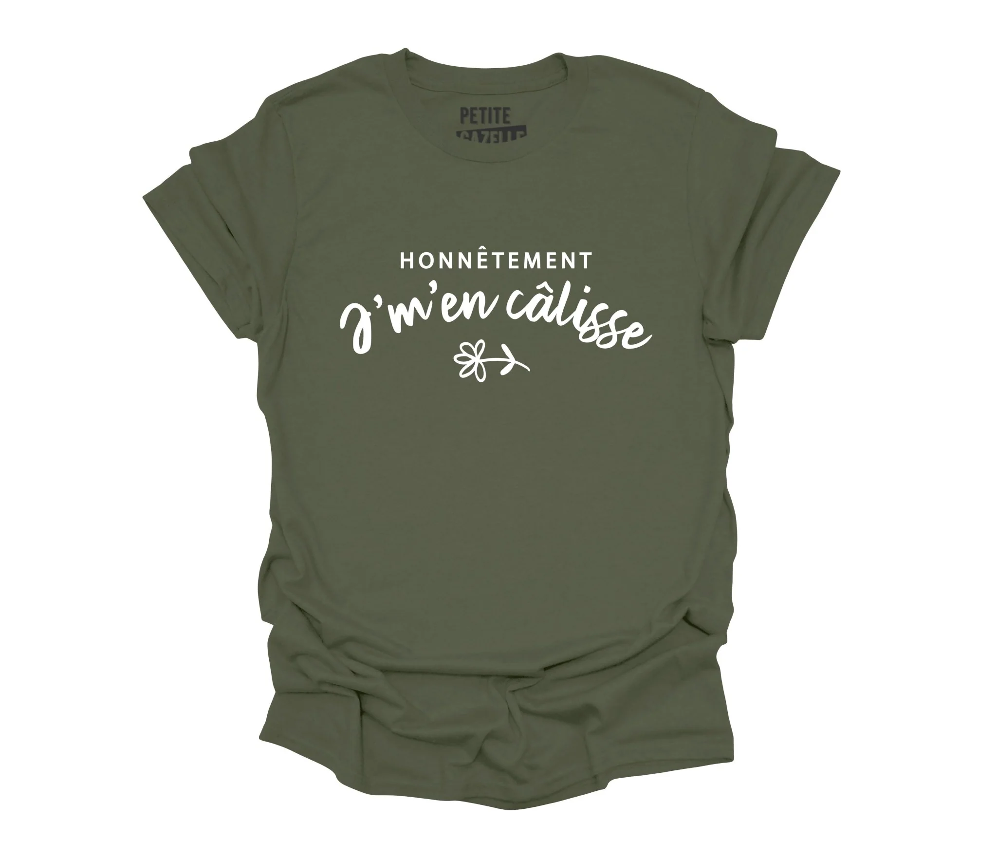 TSHIRT COL ROND | Honnêtement j'm'en calisse – Image 6