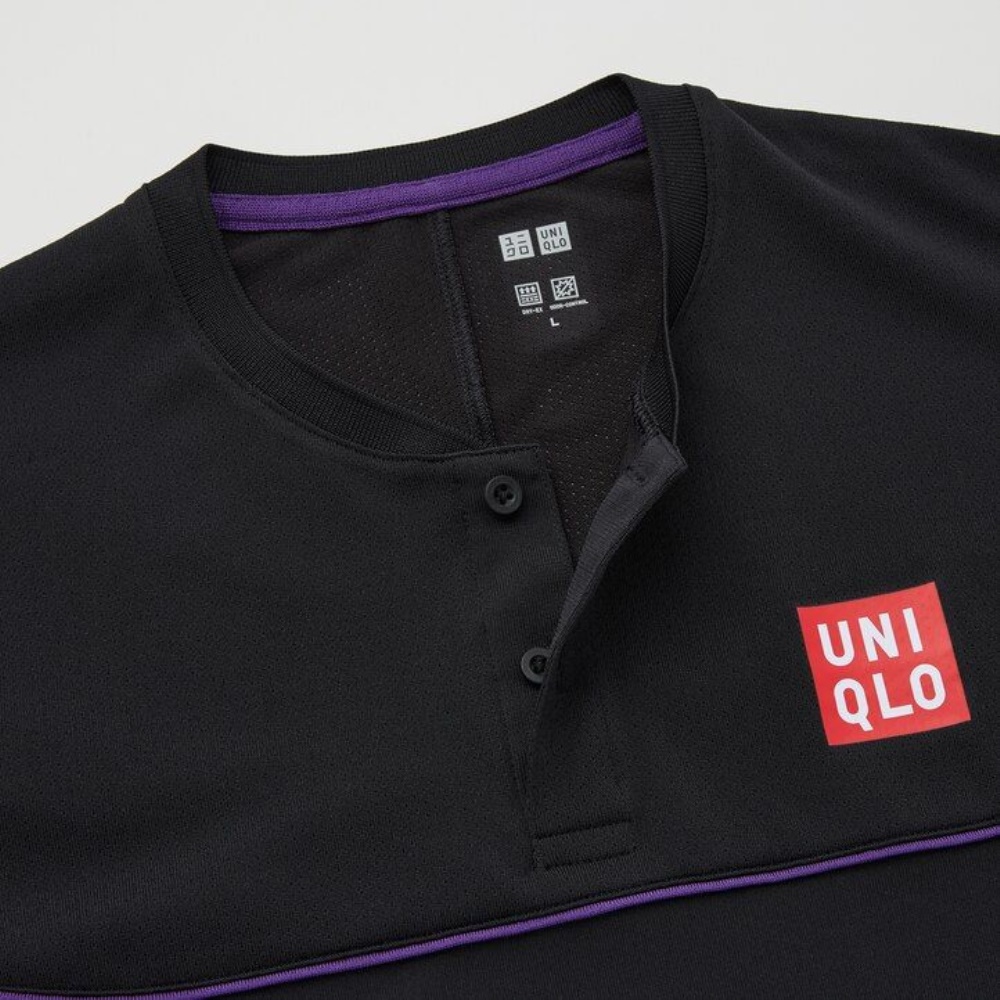 Polo Uniqlo Roger Federer Dry Ex Us 2021 2021 Season Homme Noir J6184370 – Image 2