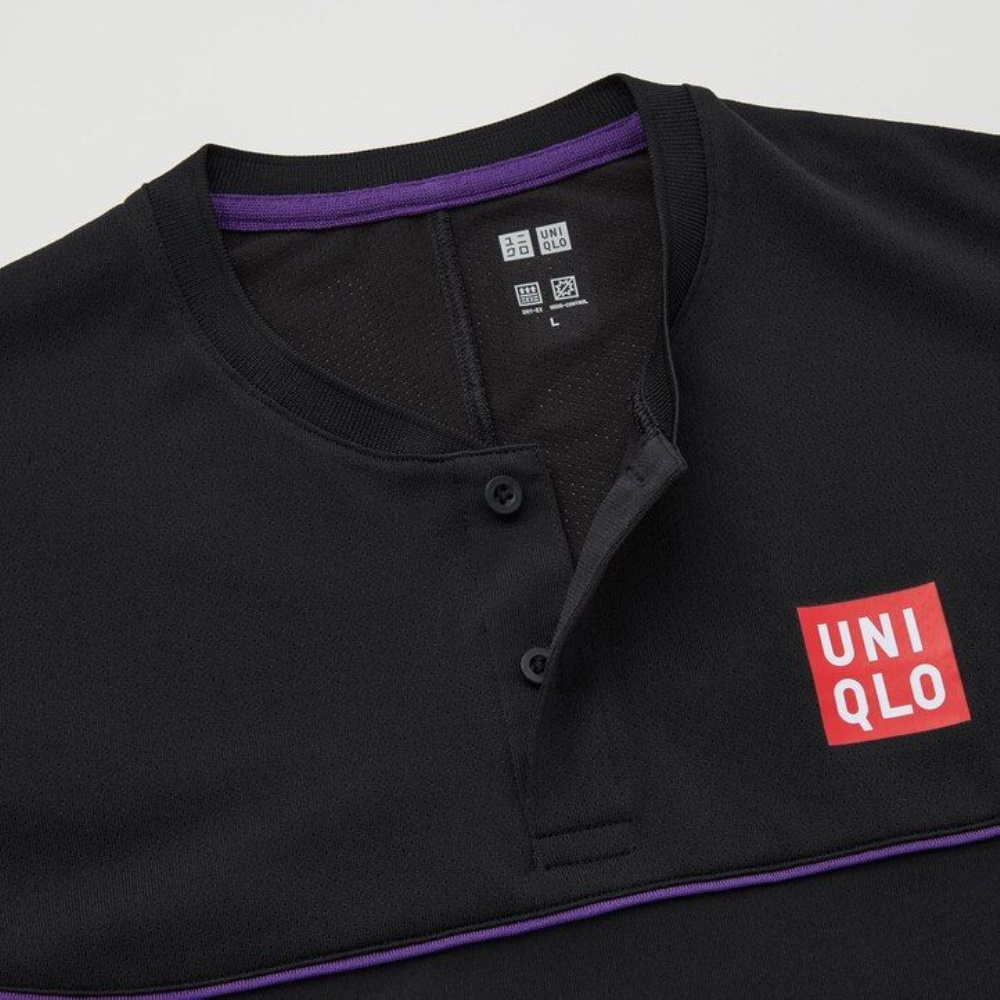 Polo Uniqlo Roger Federer Dry Ex Us 2021 2021 Season Homme Noir J6184370 – Image 7
