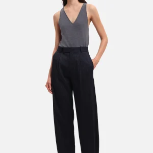 Pantalon CESARE Navy Stripes