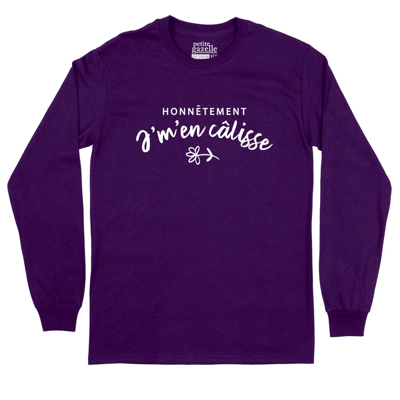 T-Shirt à manches longues | Honnêtement j'men calisse – Image 4