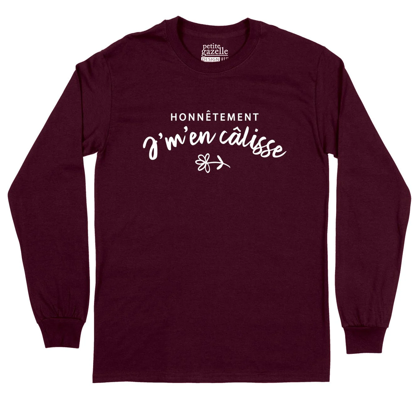 T-Shirt à manches longues | Honnêtement j'men calisse – Image 5