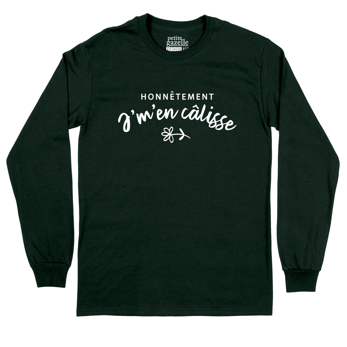T-Shirt à manches longues | Honnêtement j'men calisse – Image 6