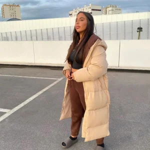 Doudoune Oversize Beige Z231