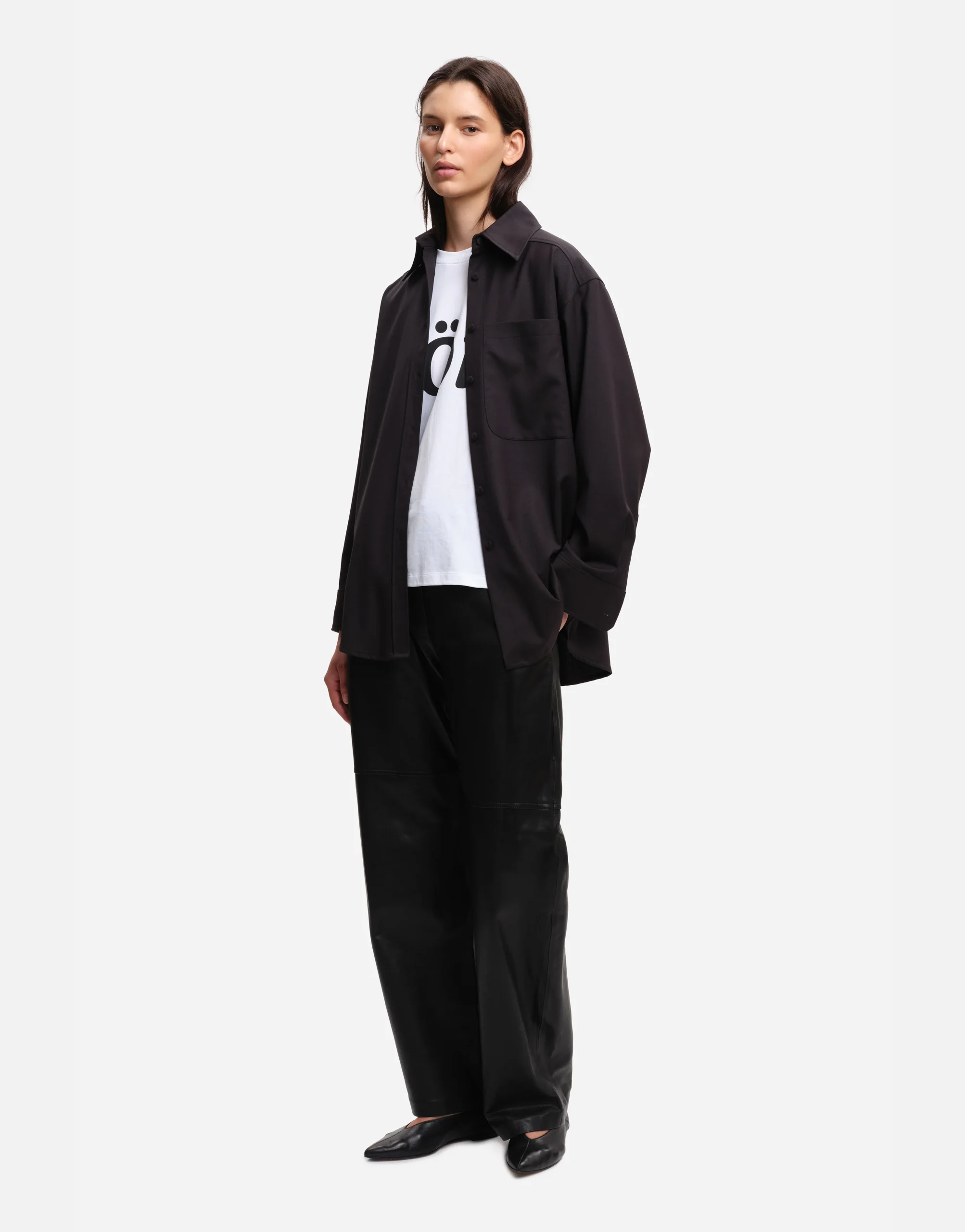 Chemise RAINS Black – Image 3