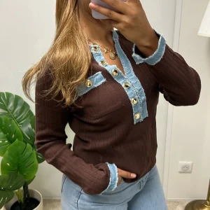 pull a detail denim  Aveline