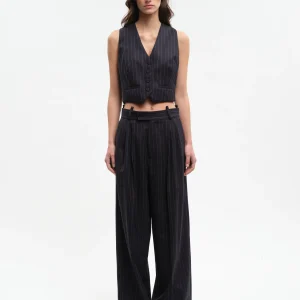 Gilet sans manches "DEE" Navy Stripes