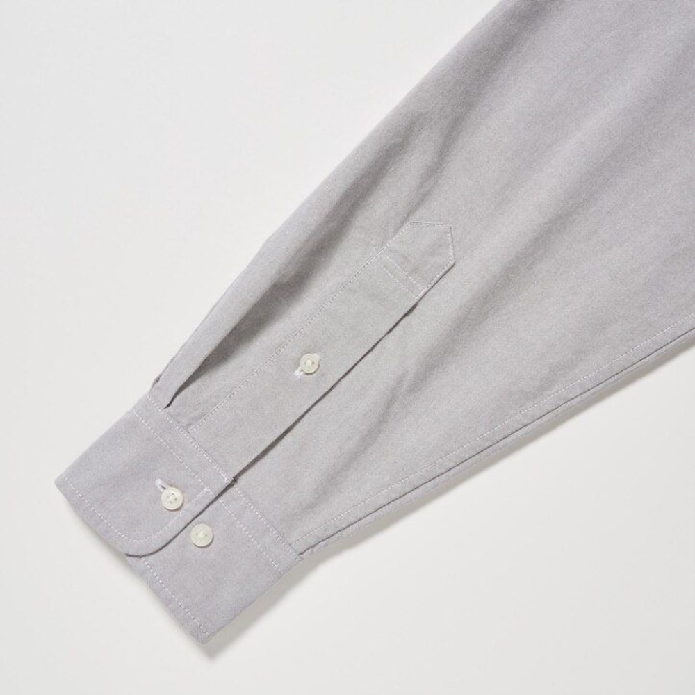 Chemises Uniqlo Coupe Régulière Oxford Button Down Collar Homme Blanche Z4916873 – Image 4