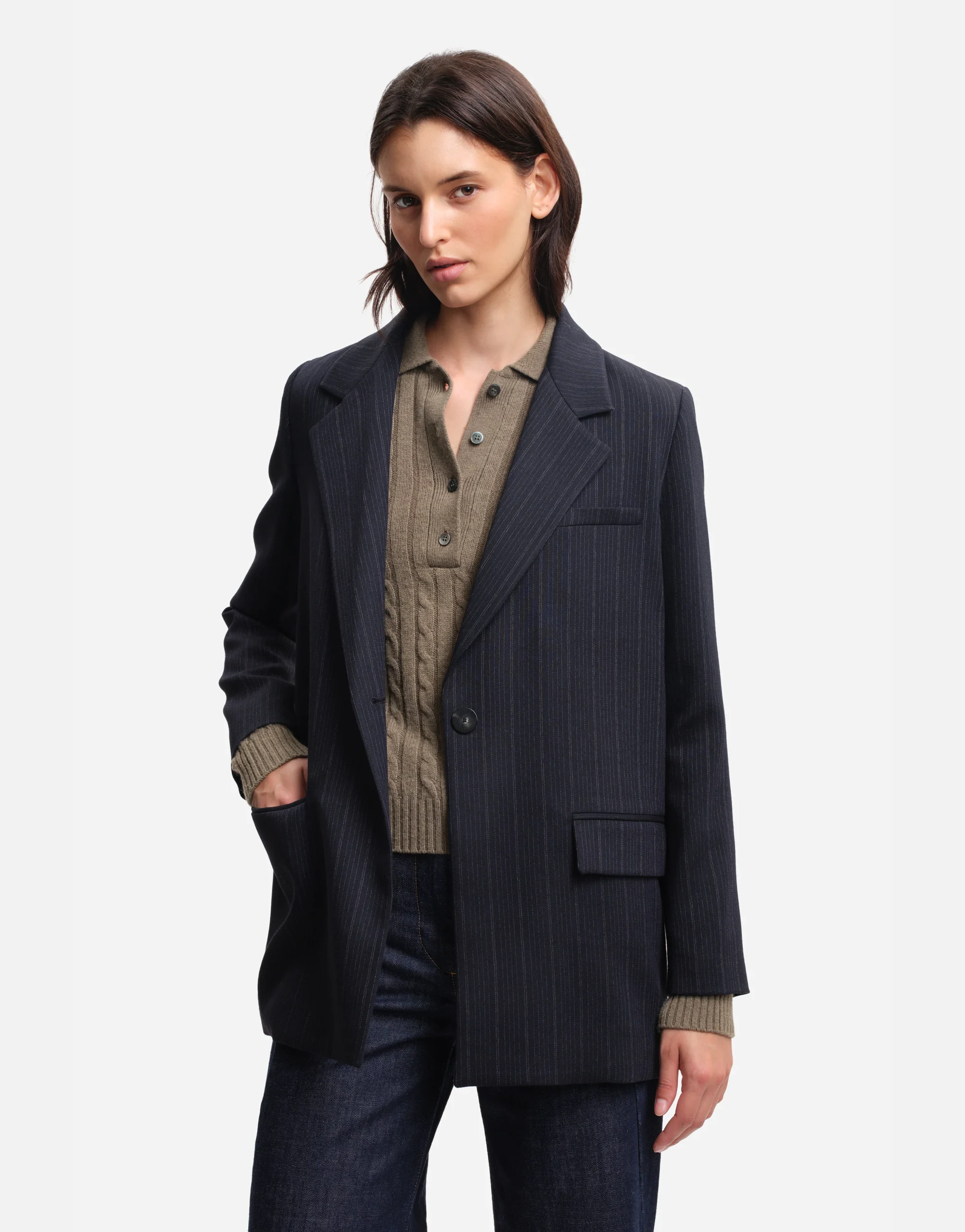 Veste NORTON Navy Stripes – Image 3