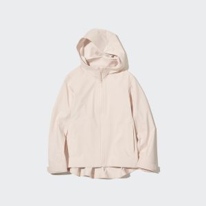 Parka Uniqlo Blocktech Femme Beige R3802541