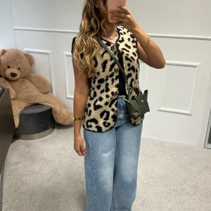 Gilet Sanae Léopard