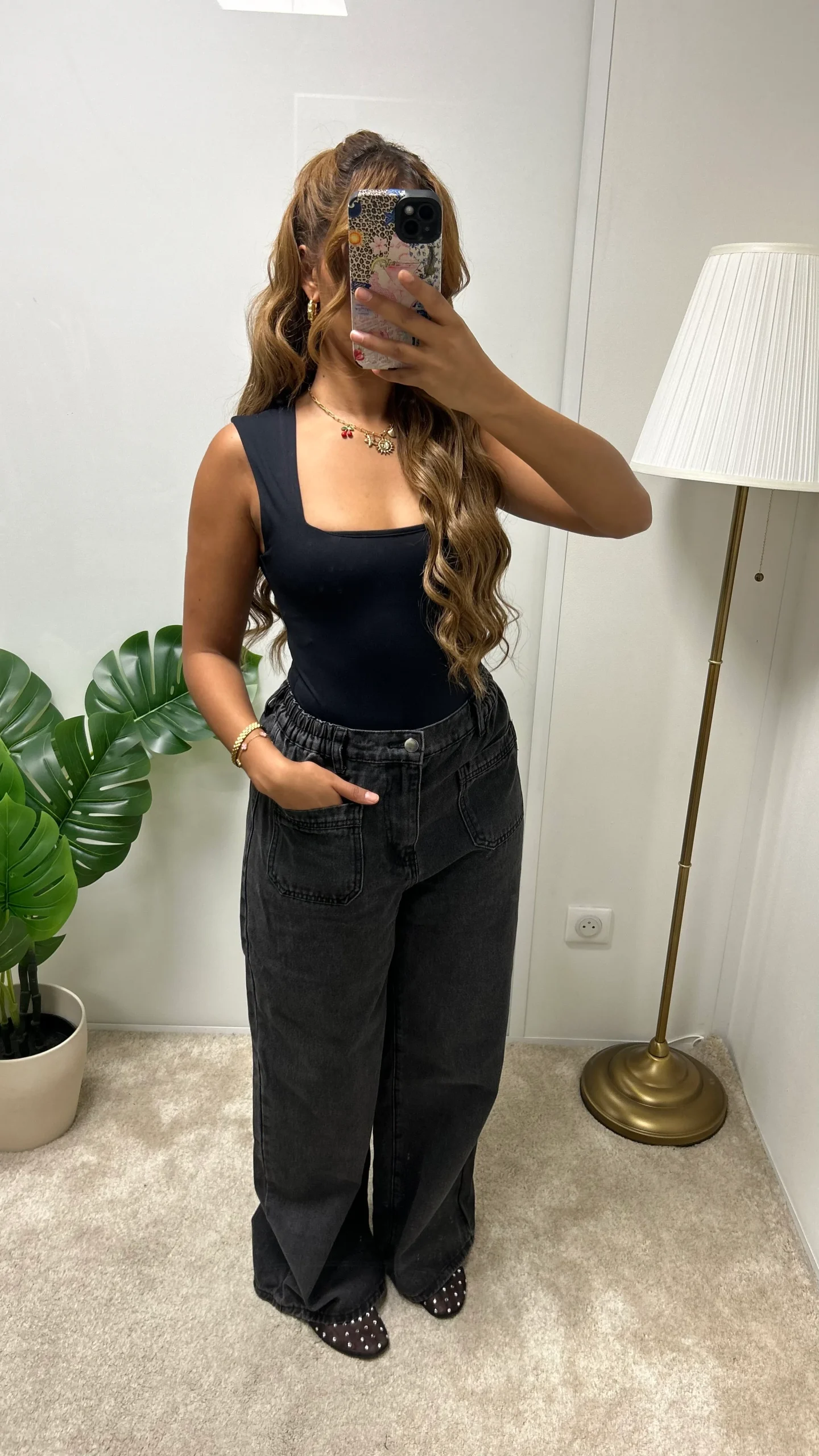 Veste boutonné en jeans SYRIELLE (gris) – Image 4