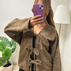 Gilet OMAYMA à noeud 🎀