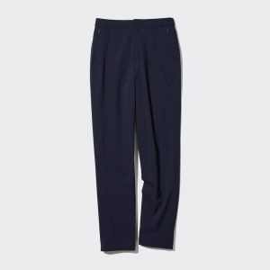 Pantalons Uniqlo Heattech Warm Doublée Long Femme Bleu Marine R6314295