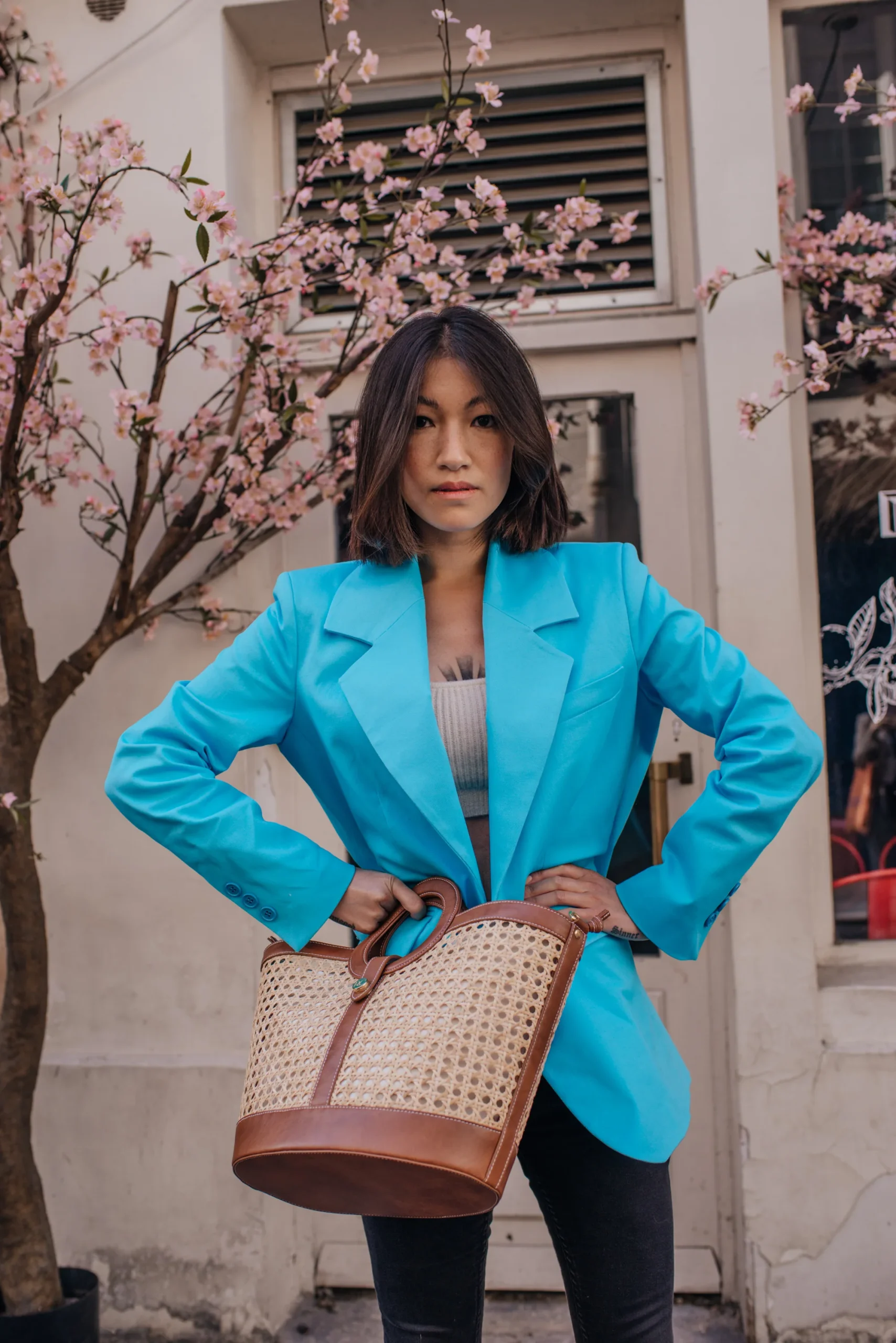 Veste oversize Mathilde - Turquoise St Tropez – Image 4