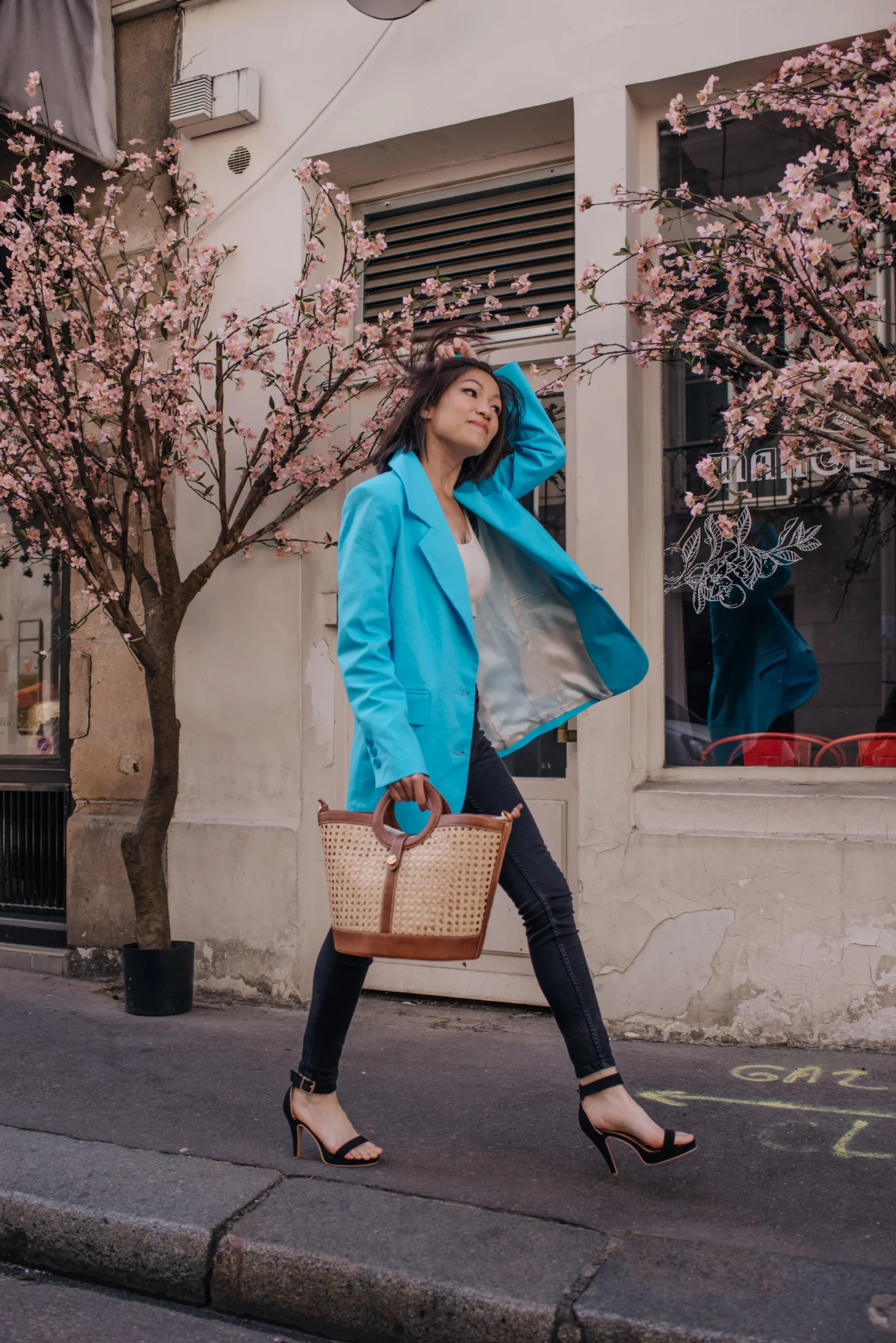 Veste oversize Mathilde - Turquoise St Tropez – Image 3
