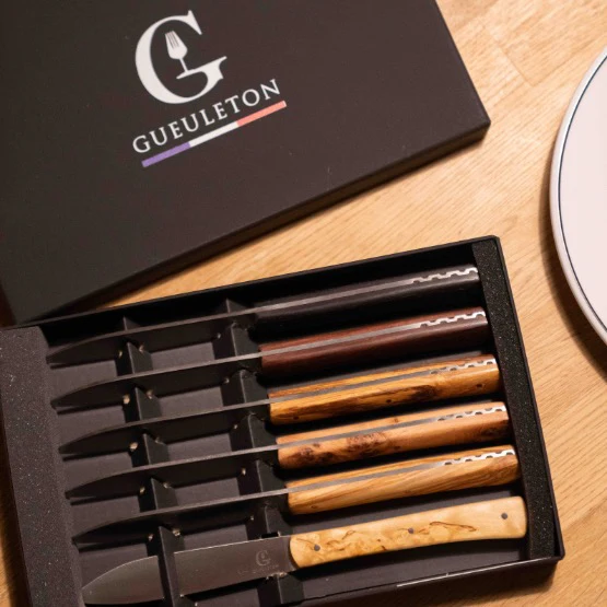 Coffret de 6 couteaux de table en bois Gueuleton – Image 3
