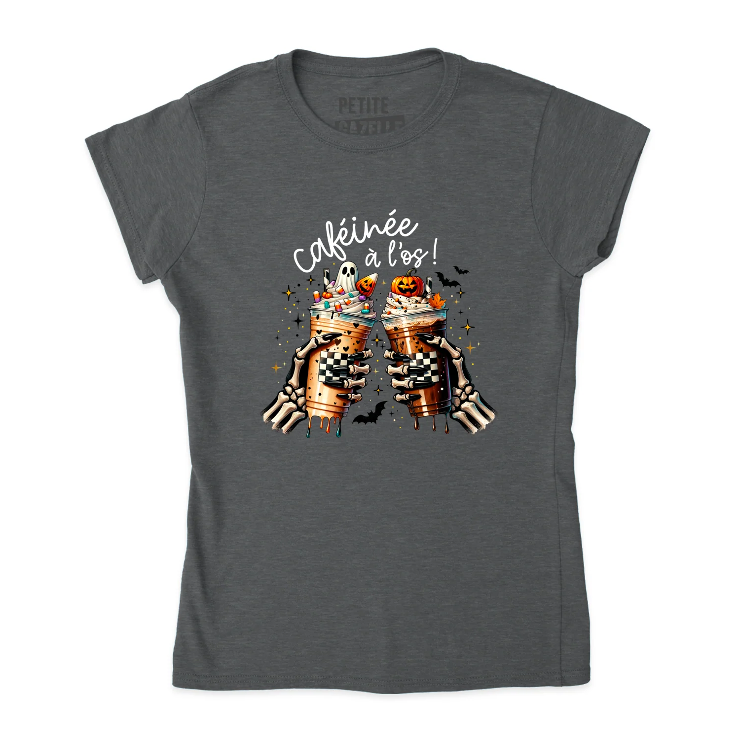 TSHIRT AJUSTÉ | Caféinée à l'os – Image 5