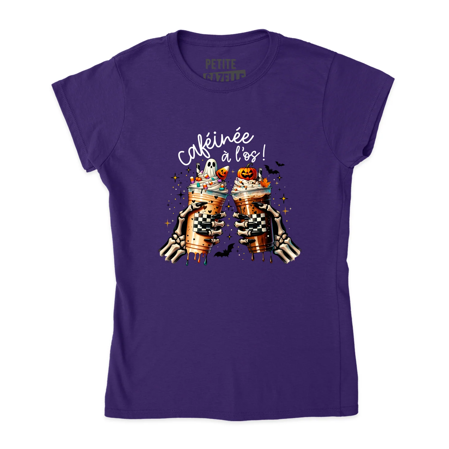 TSHIRT AJUSTÉ | Caféinée à l'os – Image 2