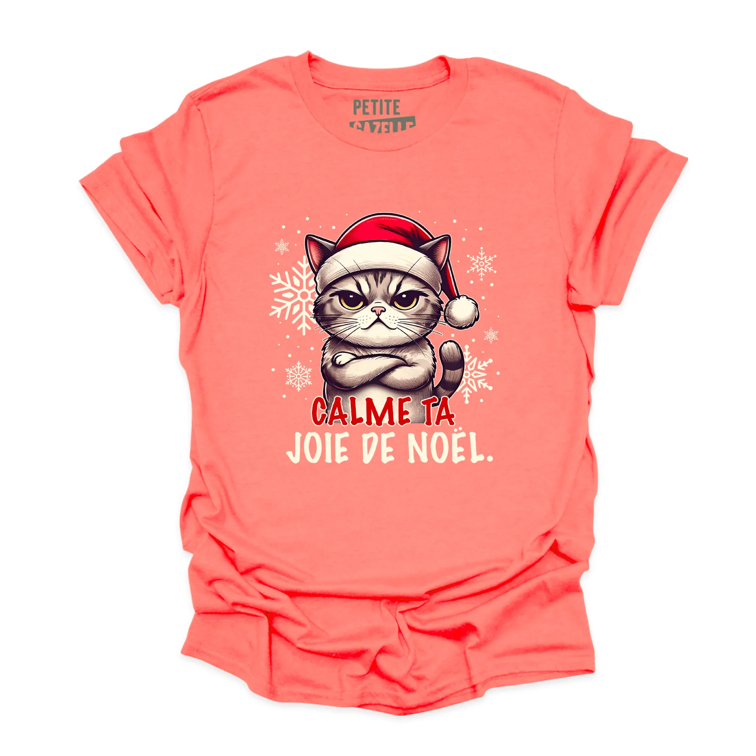 T-SHIRT COL ROND | Calme ta joie de Noël – Image 7