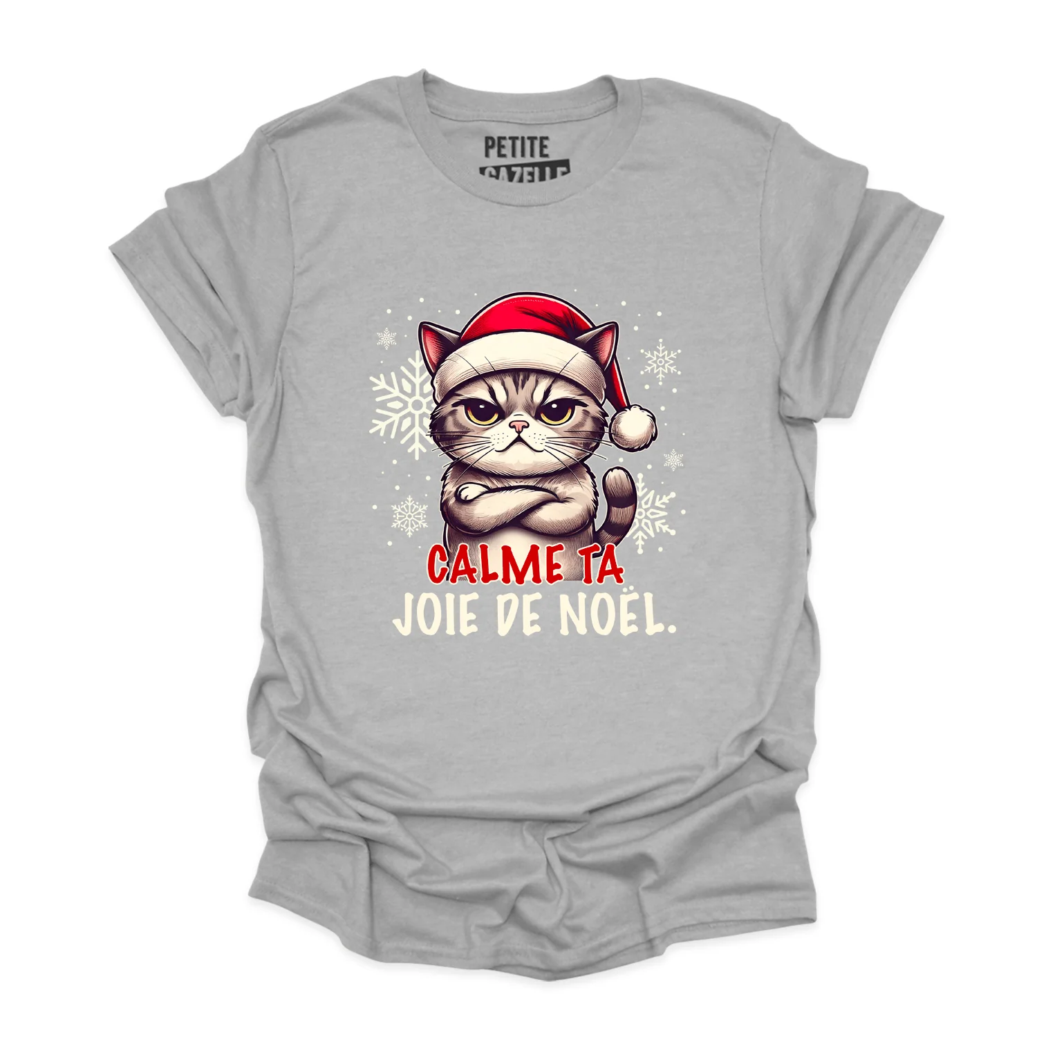 T-SHIRT COL ROND | Calme ta joie de Noël – Image 4