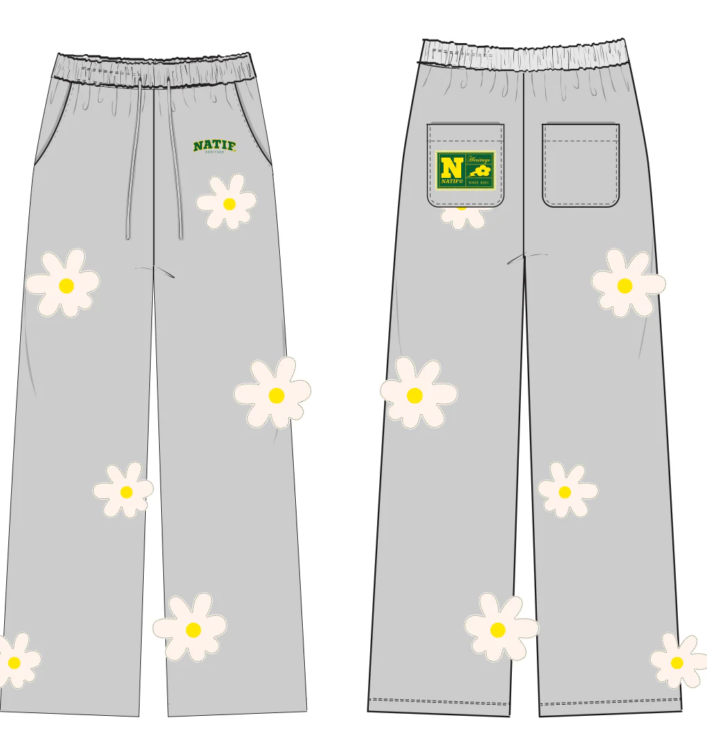 pantalon flower heritage