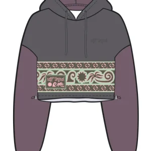 Hoodie Crop Ethnic