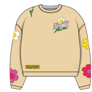 Sweat loose enfant flower supply original