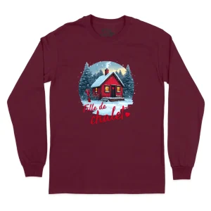 XXL - T-shirt manches longues bourgogne - Fille de chalet