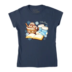 TSHIRT AJUSTÉ | Chocolat chaud et bas de laine