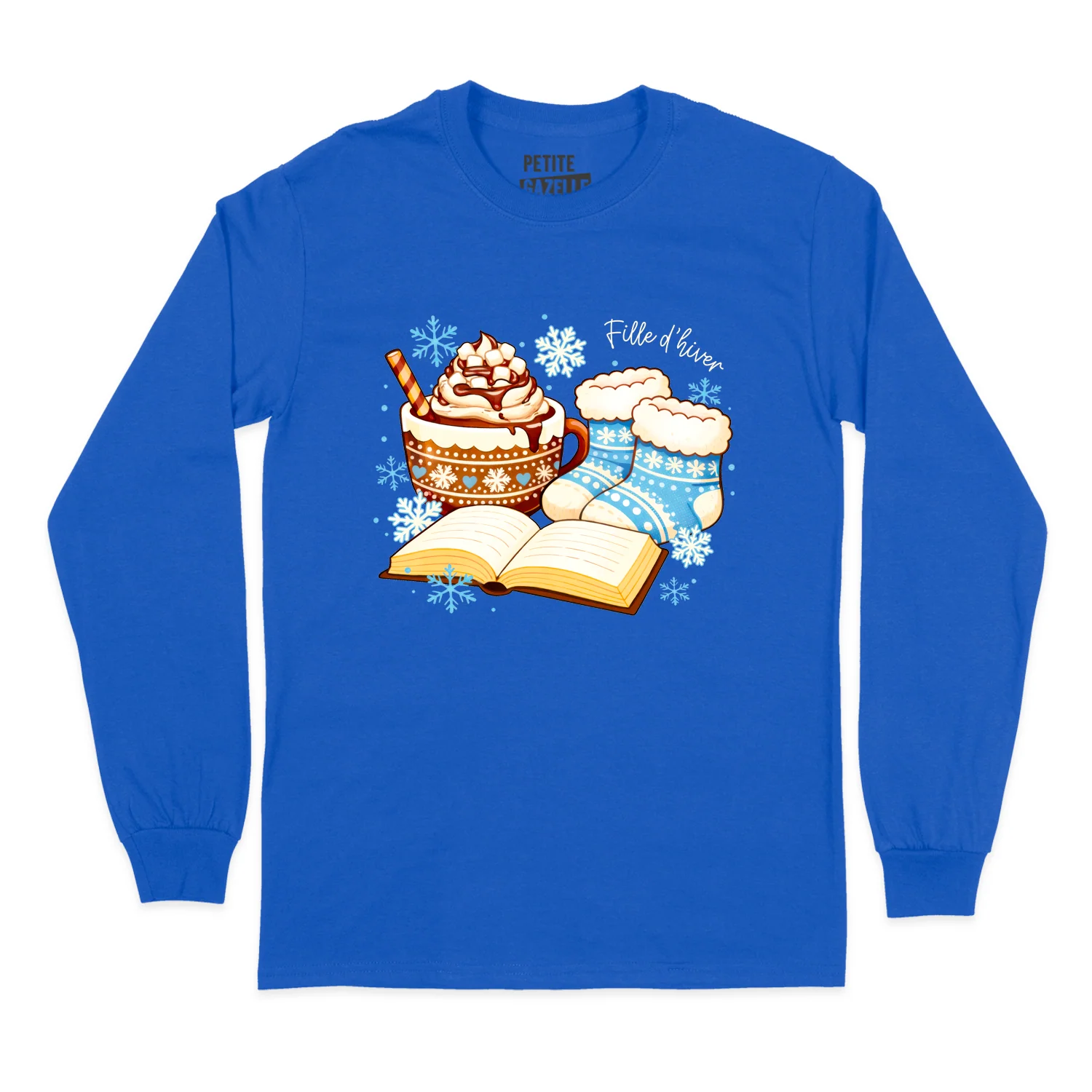 T-SHIRT À MANCHES LONGUES | Chocolat chaud et bas de laine – Image 8