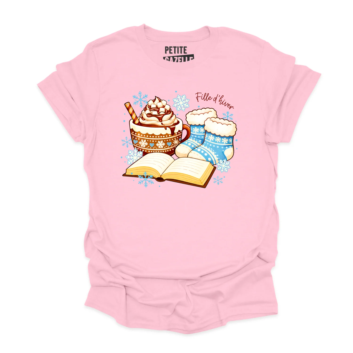 T-SHIRT COL ROND | Chocolat chaud et bas de laine – Image 8