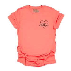 T-SHIRT COL ROND | Coeur d'éducatrice