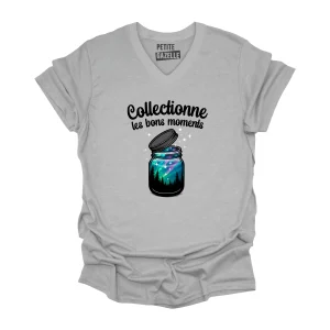 TSHIRT COL en V | Collectionne les bons moments