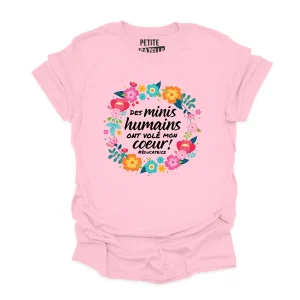 T-SHIRT COL ROND | Des minis humains ont volé mon coeur