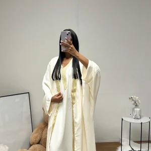 Abaya + Kimono Leyla (Blanc)