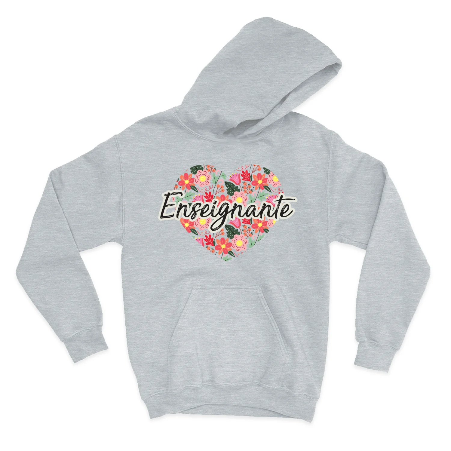 HOODIE | Enseignante Coeur & Fleurs – Image 3