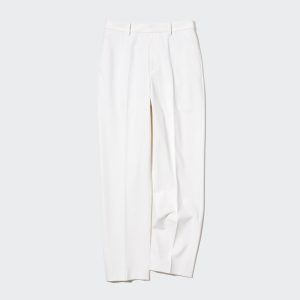 Pantalons Uniqlo Smart Ankle Length Long Femme Blanche O9156048