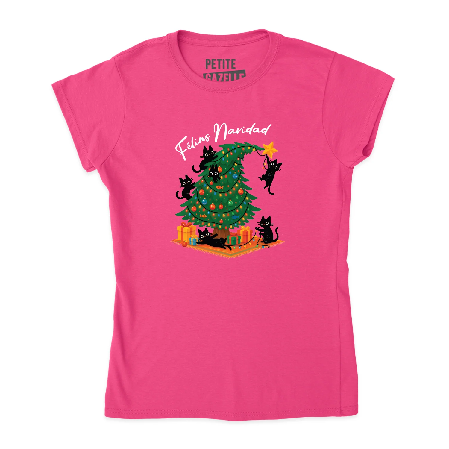 TSHIRT AJUSTÉ | Félins Navidad – Image 8