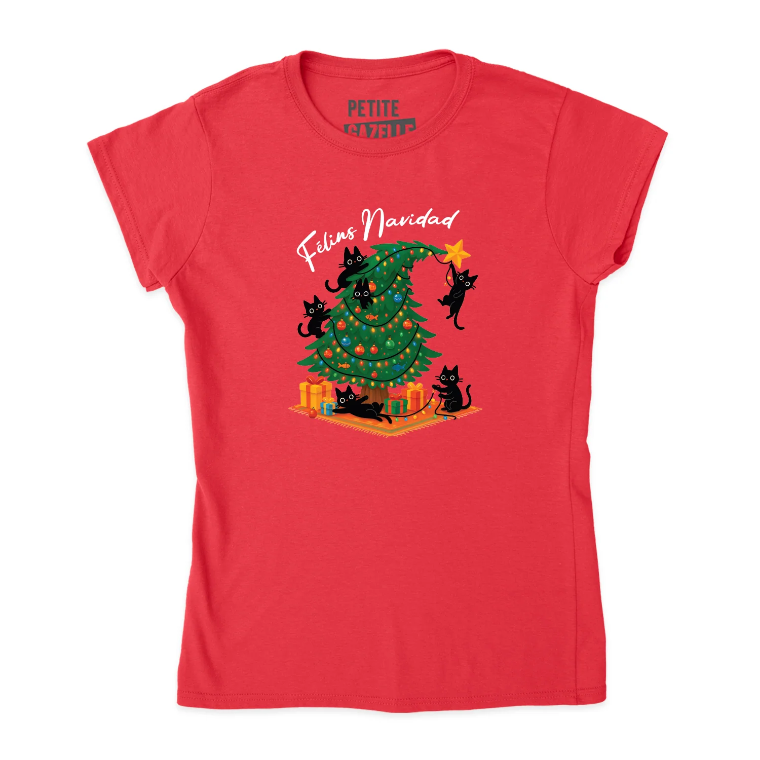 TSHIRT AJUSTÉ | Félins Navidad – Image 7