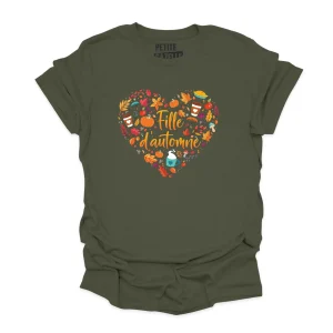 T-SHIRT COL ROND | Fille d'automne
