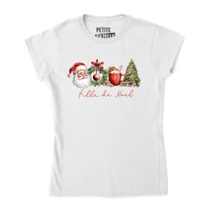 TSHIRT AJUSTÉ | Fille de Noël (Couronne)