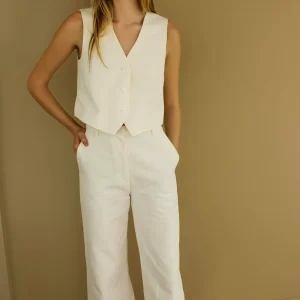 Gilet Capucine - Blanc Île d'Yeu