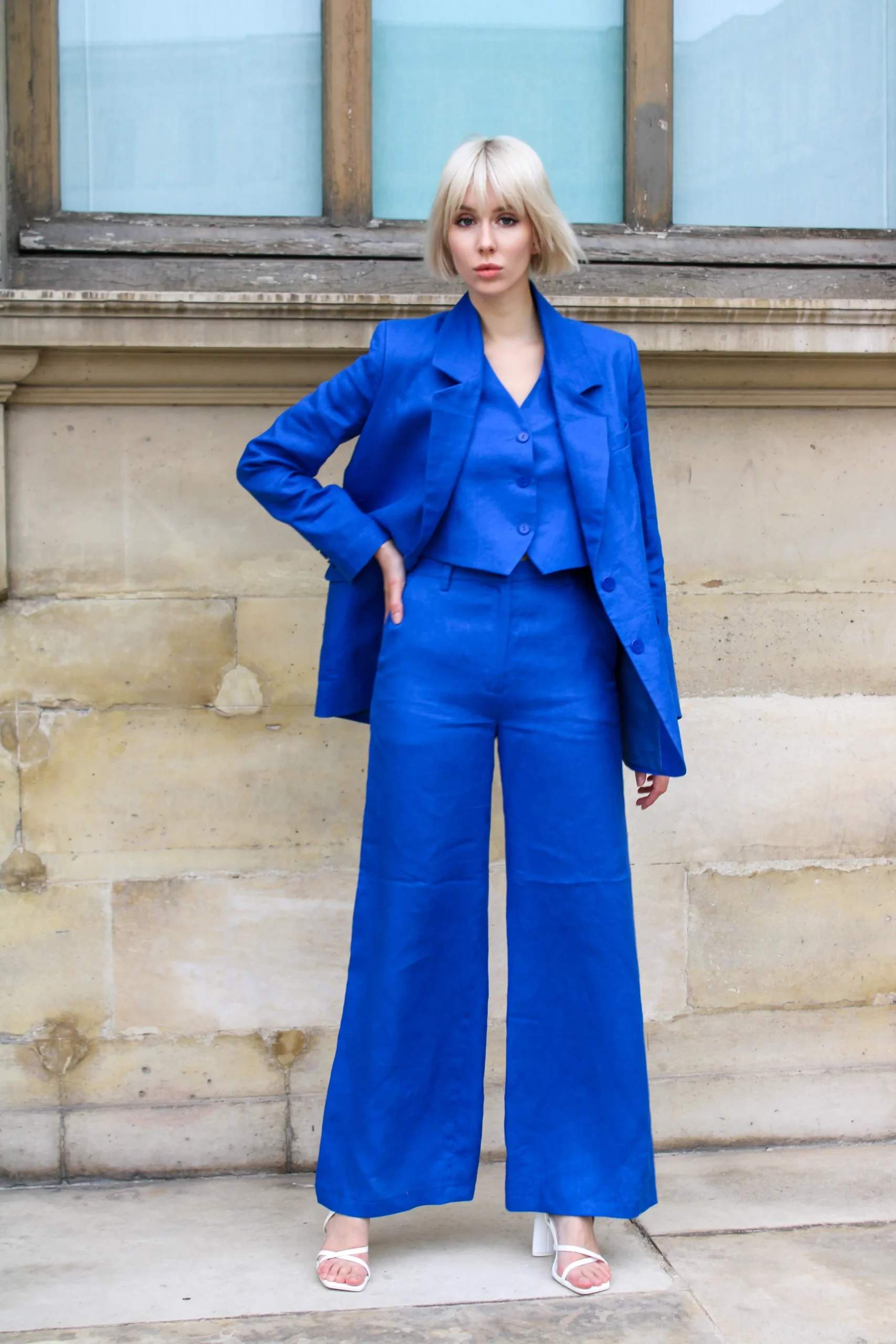 Veste oversize Mathilde - Bleu Royal Limoges – Image 6
