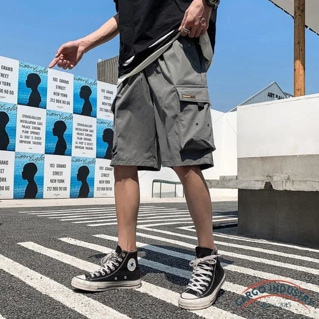 Short Cargo Détails Noir – Image 4